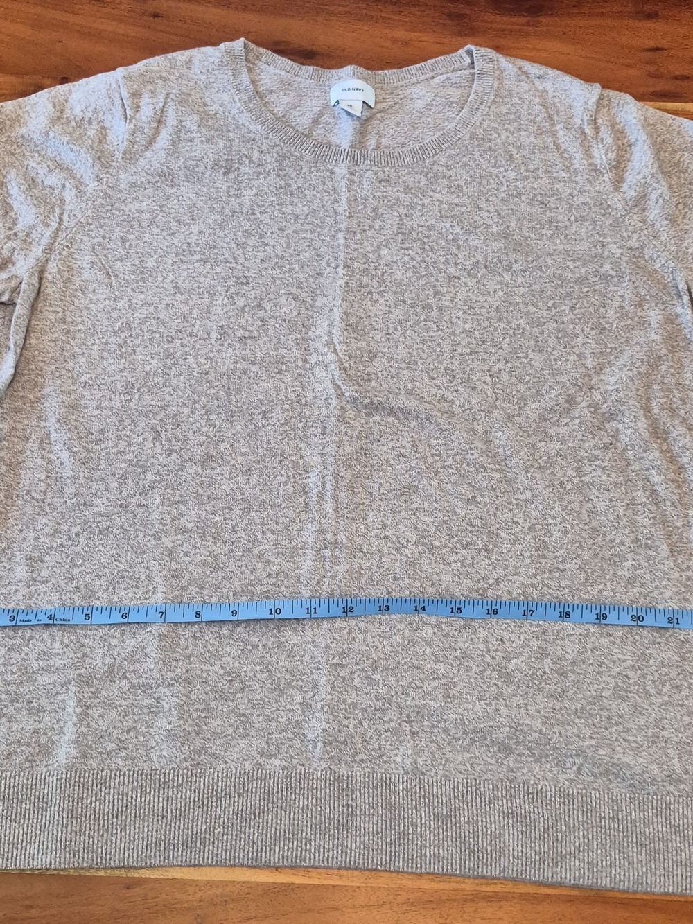 Old Navy Women's XXL Heather Tan Crewneck Sweater